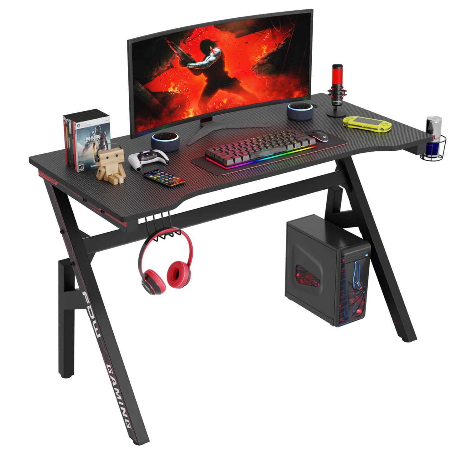 VaultHaul Carbon Fiber Gaming Desk